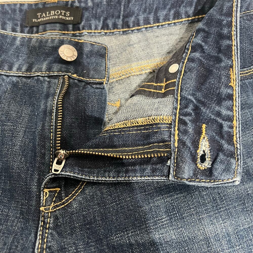 Talbots Flawless 5 Pocket Mid Rise Boyfriend Blue Denim Jeans | Women's Size 4 - Picture 4 of 12